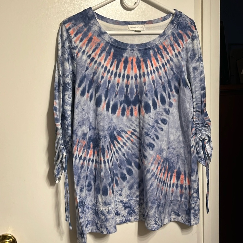 Size large tie dyed top